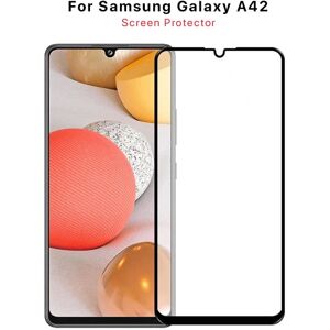 G-Sp Skärmskydd Samsung A42 5G - 3D Härdat Glas Svart Black