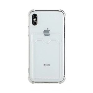 G-Sp iPhone XS Max Stöttåligt Skal med Korthållare - Transparent Transparent
