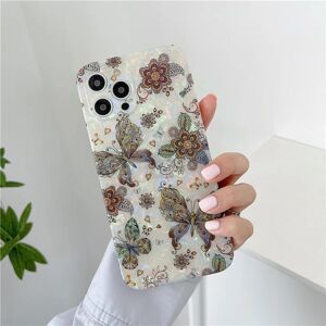 b behover. Cover iPhone 13, 13 Pro, 13 Pro Max sommerfugleblomst pink perle Brown one size