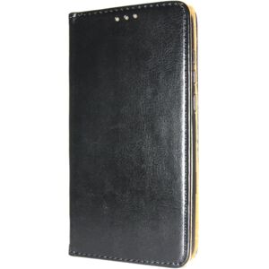 GL Äkta Läder Book Slim iPhone Xs Max Plånboksfodral Svart Black