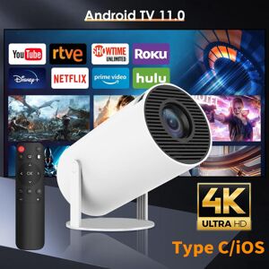 brand 4K Miniprojektor 10000 Lumen LED 1080P WiFi Bluetooth UHD bærbar hjemmebiograf