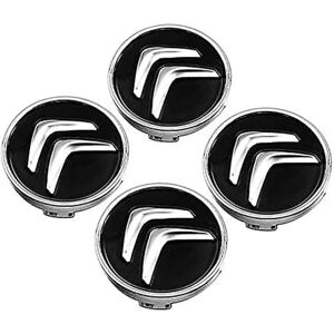 4 stykker navkapsler til Citroen C4 Picasso C3 Berlingo C5 X7 C2 C1 Ds3 Zx Xsara C8 Ds Ds4 60mm, fælgcenterkapper med badge