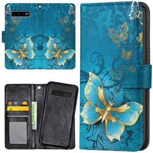 Samsung Galaxy S10 - Mobilcover/Etui Cover Sommerfugle