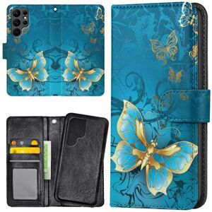 Samsung Galaxy S22 Ultra - Mobilcover/Etui Cover Sommerfugle