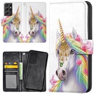 Samsung Galaxy S21 Ultra - Mobilcover/Etui Cover Unicorn/Enhjørn