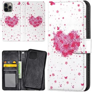 Apple iPhone 14 Pro - Mobilcover/Etui Cover Blomsterhjerte