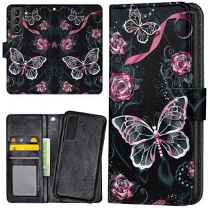 Samsung Galaxy S21 FE 5G - Mobilcover/Etui Cover Sommerfugle