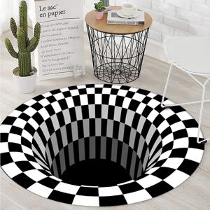 LUO YU 3D illusion rundt tæppe JG-05 90cm (diameter rundt)