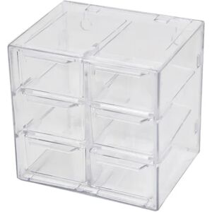 BLE Desktop Skuffe Organizer Mini Skuffer Plast Skrivebord Craft Opbevaring 6 grid