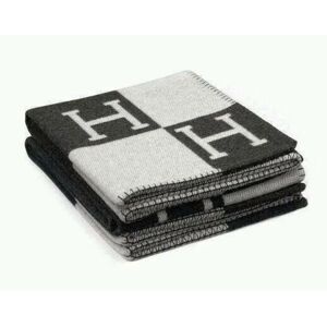 H-filt Puder Faux Wool Cashmere Pude Sofa Plaid f- Perfet Black white