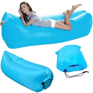 SOG Outdoor Oppustelig luftmadras / sofa strandsofa lyseblå Light blue