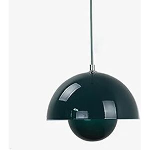 brand CraftThink LED Pendelbelysning, Kugleformet Indsats Flushmount Light Modernism Metal Suspension Hængelampe til Stue Soveværelse Spisestue R Grön 10 tum