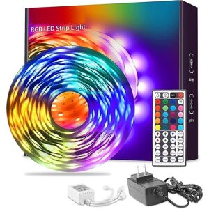 Led Light Strip 15m 50ft 65.6ft Rgb farveskift Ir44 fjernbetjening