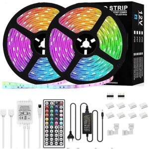 LED Strip Lights RGB 5050 20m 65,6ft farveskiftesæt