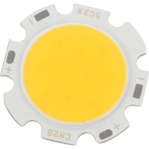 5w Chip Light Round Cob Super Bright Led Light Led Lampe Pærer Varm hvid Dc15-17v