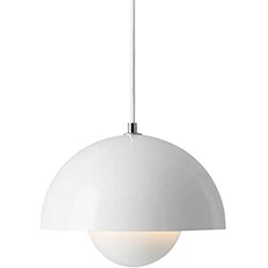 brand CraftThink LED Pendelbelysning, Kugleformet Indsats Flushmount Light Modernism Metal Suspension Hængelampe til Stue Soveværelse Spisestue R Vit 10 tum