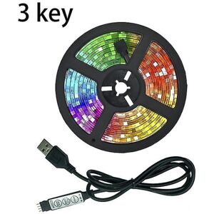 Led lysbånd Usb infrarød kontrol Rgb Smd2835 Dc5v 1m~5m fleksibel lampetape Diode Tv Baggrundsbelysning Luces 1M