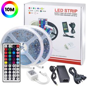 10 Meter - LED Strip Lys med RGB / Lyssløjfe / LED Strip multicolor