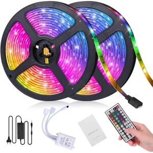 10M LED Strip, RGB Strip Light 300 LEDs 5050 RGB IP65 Vandtæt - Perfet