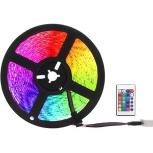 Teknikproffset 5050 RGB LED-strips med fjernbetjening, 3m