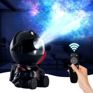 Stjerneprojektor Galaxy Night Lights, Astronaut-projektor med 360 rotationsmagnetisk hoved, fjernbetjening, 15 lyskombinationer, 8 lystilstande, børn A