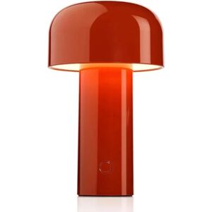 Led Creative Mushroom genopladelig bordlampe 3w 3 lysniveauer Metal Natlys-FARVE: Rød