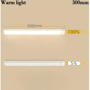 Skab Belysning Bevægelsessensor Lampe 300MWARM LYS VARMT LYS 300mWarm light