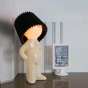 Creative Small Night Light LED Fræk drengelampe SORT EU-STIK Black EU Plug-EU Plug