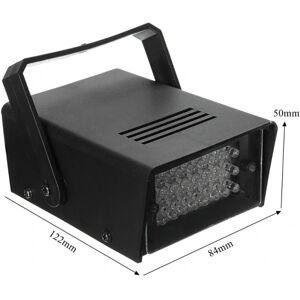 Mini Strobe Lys Disco Lys EU-HVID LYS EU-HVID LYS EU-White Light