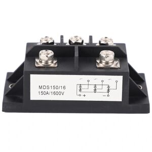 Mds150a 3-faset Diode Bro Ensretter 150a Amp 1600v Kobber 150 Celsius 80x40x33mm Metalkasse Diod