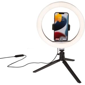 Selfie lampe med stativ til mobil - LED White