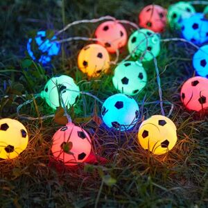 WEIWZI Fodbold lys guirlander, indendørs/have lys guirlande, USB LED Fairy Lights, 3M Farve 20LED, Piger Soveværelse Indretning, Bar, Fest, juledekoration