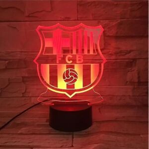 Fc Barcelona USB 3d Anime Night Light Atmosphere Led Bordlampe