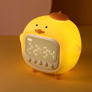 Holder Duck Alarm Clock Silikone Natlampe Sød Decompress
