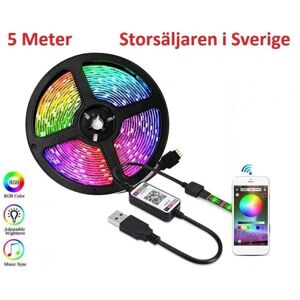 Lighthouse Fleksibel 5m RGB LED strip / Lyssløjfe / LED-Strip Bluetooth APP Multicolor