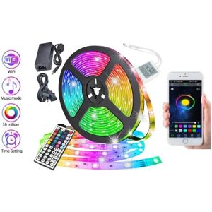 LEDSweden 10 meter RGB LED strip / Lyssløjfe / LED-Strip Bluetooth APP Multicolor