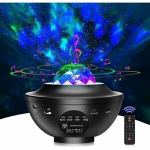 OCEAN LED Star projektorlampe - 21 tilstande Star Sky Projector & Remote Co