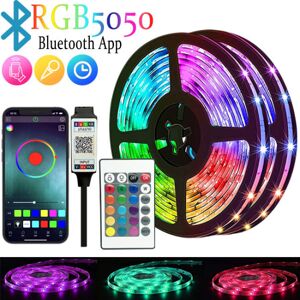 4m LED lys Bluetooth RGB lys Led lys strip 5050RGB lys strip + 24 taster fjernbetjening Bluetooth lys 3