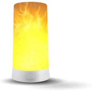 Galaxy LED flammelampe, USB-ladningsbar flamme nattlampe, vandtæt