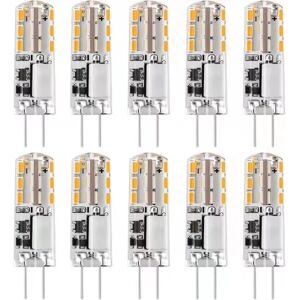 10x G4 LED-lampe eller 12V AC/DC Varmvit 3000K2W, dimbar lys-WELLNGS