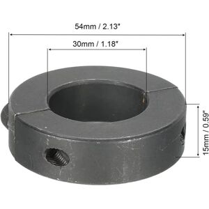 Skaftkraver Dobbelt Split Klemmekrave 1,18 TOMME(30MM) 1,18 1.18 Inch(30mm)