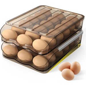 FLOWER LOST Dobbeltlags opbevaringskøleskab Æggeboks med låg 36 æg med vippevinkel automatisk påfyldning