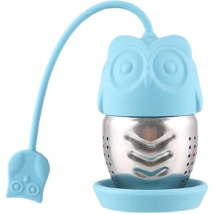 Owl Silikone Te-infuser/flydende paraply med urtekrydderifilter - Genanvendelig tesi med aftagelig bakke