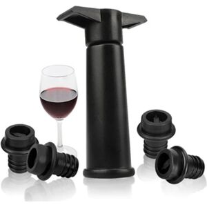 Black Pump+ Wine Saver Propper holder vinen frisk (sort Pump+