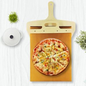 brand Sliding Pizza Peel-Pizza Peel skovl med håndtag, Tåler opvaskemaskine Pizza Peel UK L