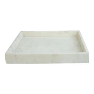 Bakke Firkantet Marmor Hvid 30x30 cm Form Living White Vit