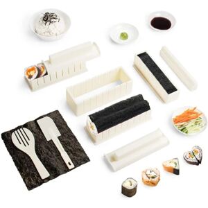 (Hvid) Sushi Maker Kit DIY Sushi Sæt 5 Former Sushi Maker Sæt til begyndere