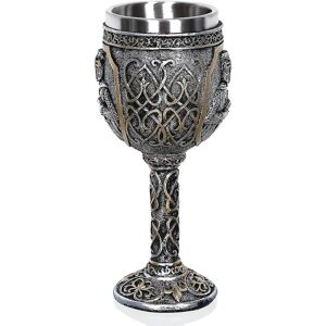 Personlig goblet krus middelalderlig vikingeridder Royal chalice King Crusader Goblet gotisk metal kop til drinks, te, øl, vin