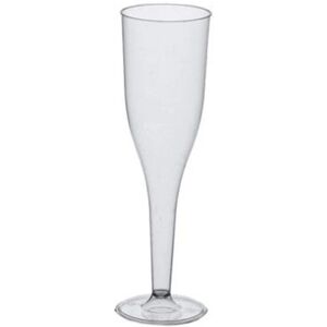 10-Pak Champagne Glas i Plast / Plastikglas - 100ml Transparent