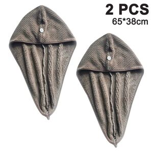 unbranded Hårtørrende håndklæder Absorberende mikrofiber hårhåndklæde turban